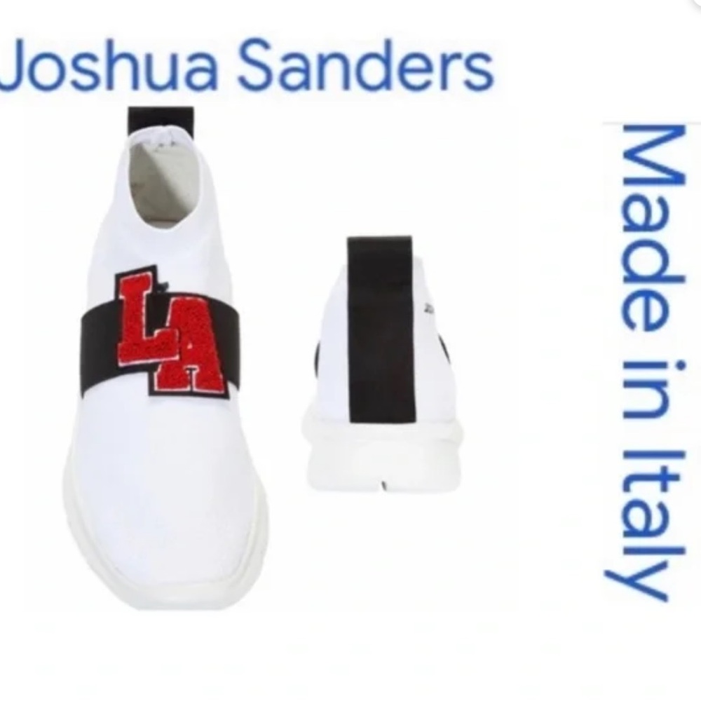 Joshua Sanders Kids White and Red Sneakers